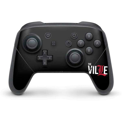 University of Louisville Black Background Nintendo Skins